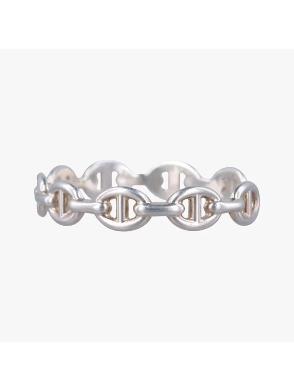 Hermes Chaine D'ancre Ancene Silver Bracelet